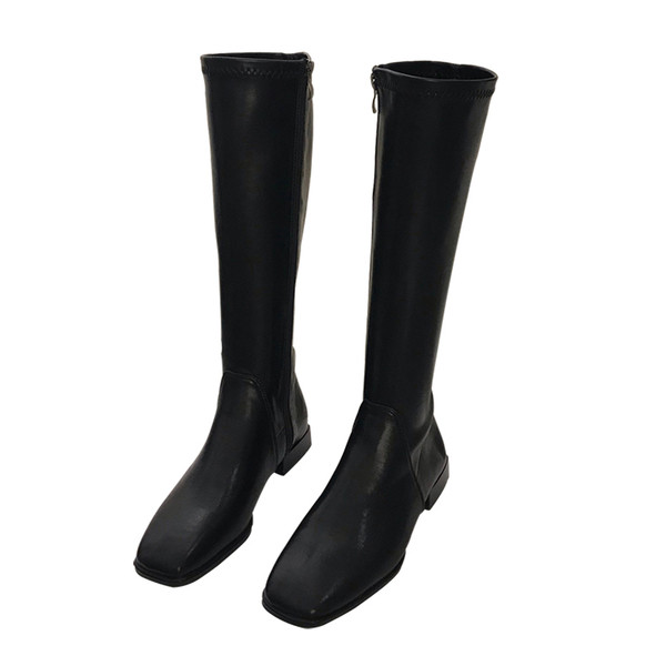 Naiste kandilise kontsaga nahast saapad