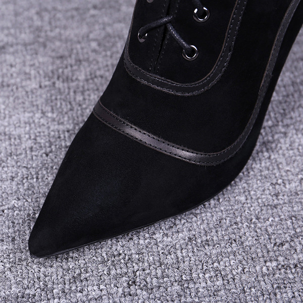 Moodsad naiste paeltega saapad ja 8 cm kontsaga - terava otsaga mudel