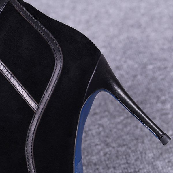 Moodsad naiste paeltega saapad ja 8 cm kontsaga - terava otsaga mudel