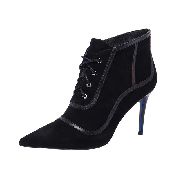 Moodsad naiste paeltega saapad ja 8 cm kontsaga - terava otsaga mudel