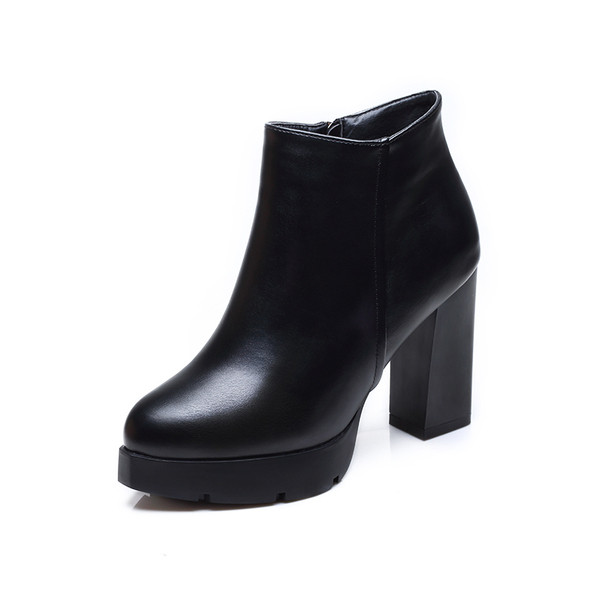 Naiste teravatipuline paksu kontsaga saapad