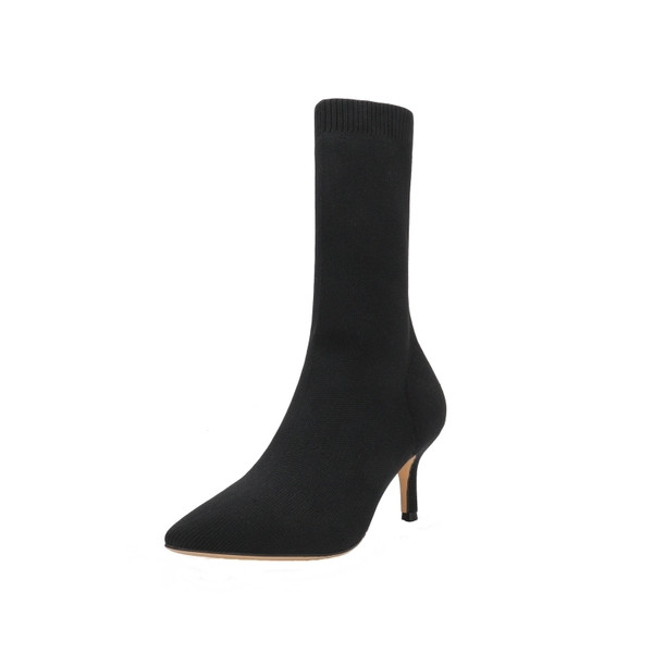 Naiste saapa tüüpi sokk 7 cm kontsaga - terava otsaga mudel