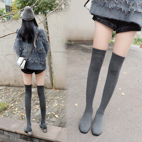 Sieviešu ikdienas zeķu zābaki ar papēdi