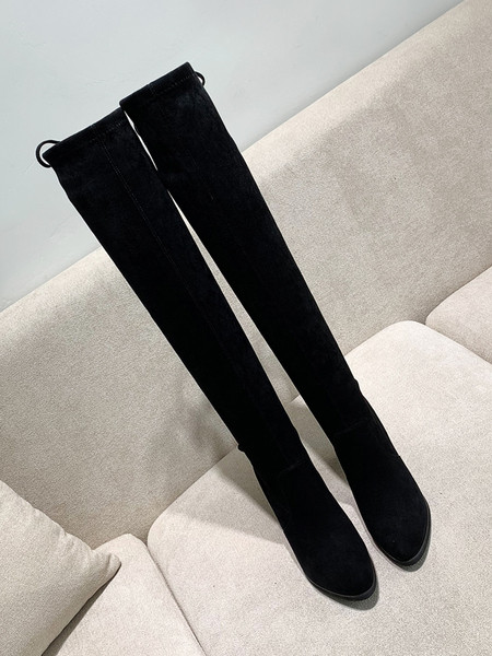 Alkalmi női csizma vastag sarokkal és eco velúr fűzőkkel - többféle modell