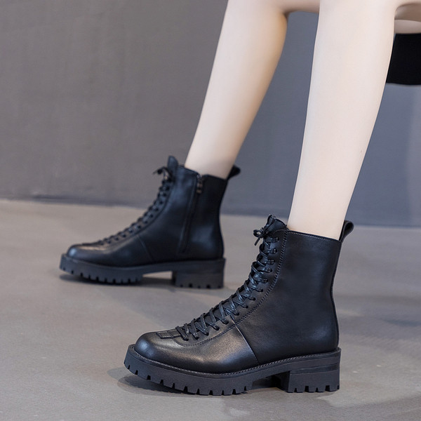 Uus mudel kunstnahast paeltega naiste saapad musta värvi