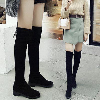 Ökoseemisnahast paelte ja lameda tallaga naiste saapad