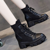 Aktuális női csizma fűzős, durva talpú