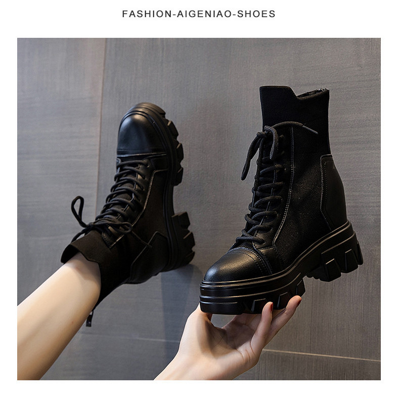 Aktuális női csizma fűzős, durva talpú