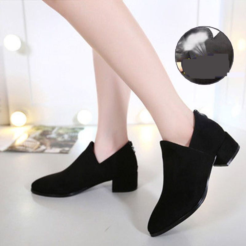 Uus mudel sügissaapad teravatipuline mudel ökoseemisnahast ja madalast paksust kontsaga