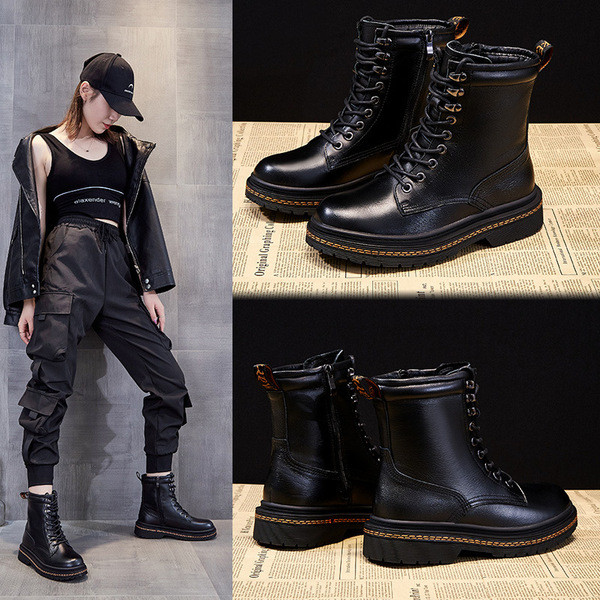 Casual ženske čizme od eko kože sa vezicama