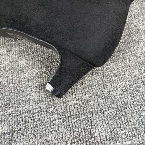 Φθινοπωρινές  μπότες σουέτ  - μυτερό μοντέλο