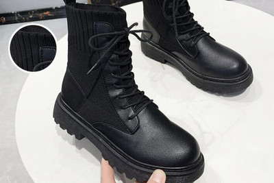 Μοντέρνες γυναικείες έκο δερμάτινες μπότες σε διάφορα μοντέλα