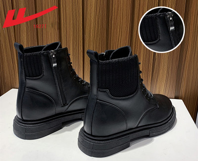 Μοντέρνες γυναικείες έκο δερμάτινες μπότες σε διάφορα μοντέλα