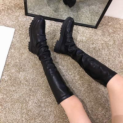 Női alkalmi csizma vagy eco bőrből készült csizma