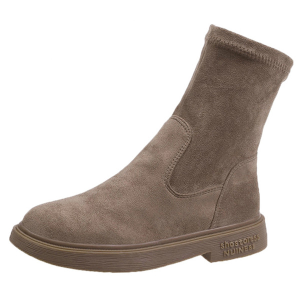 Modern női csizma eco velúr-tiszta modellből