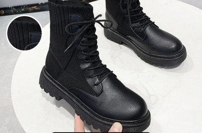 Casual γυναικείες μπότες κατασκευασμένες από έκο δέρμα - διάφορα μοντέλα