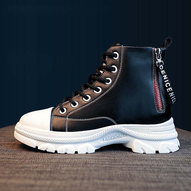 Alkalmi csizma cipzárral és fűzővel