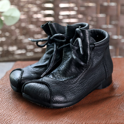 Naiste retrostiilis paeltega nahksaapad