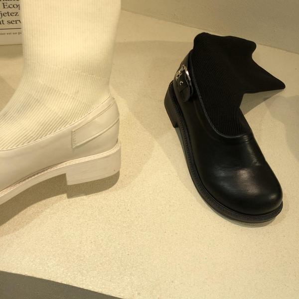 Uus mudel naiste kunstnahast saapad - kaks mudelit