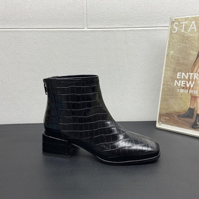 Naiste madala paksu kontsaga sügissaapad