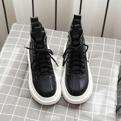 Naiste vabaaja saapad ökonahast kõrge tallaga