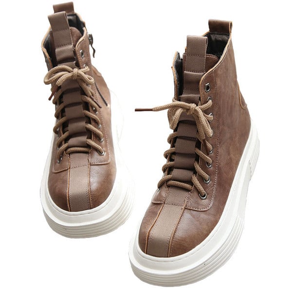 Naiste vabaaja saapad ökonahast kõrge tallaga