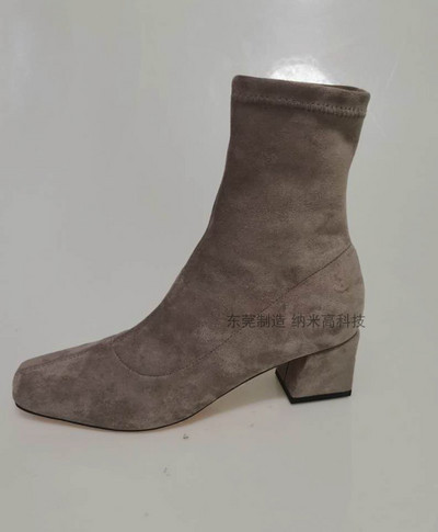 Νέο μοντέλο γυναικείες μπότες με τετράγωνο τακούνι - τύπου κάλτσας