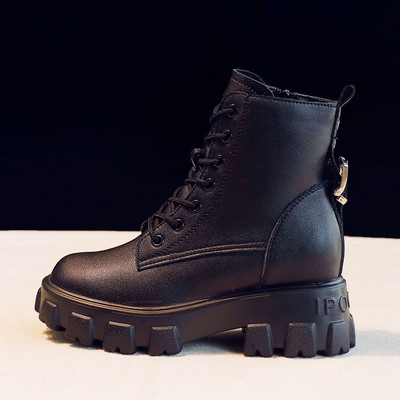 Öko-nahast lukuga ja paeltega naiste vabaaja saapad