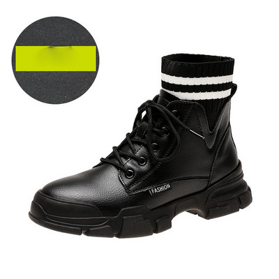 Casual γυναικείες μπότες από δέρμα eco με ή χωρίς μαλακή επένδυση