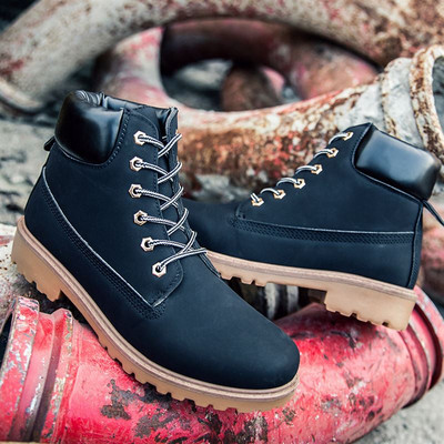 Unisex casual μπότες με κορδόνια σε διάφορα χρώματα