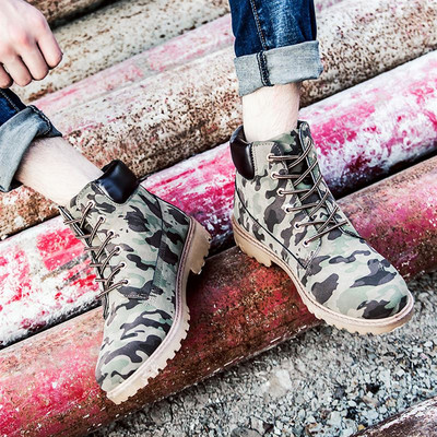 Unisex casual μπότες με κορδόνια σε διάφορα χρώματα