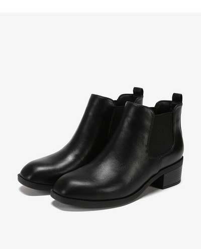 Női alkalmi csizma elasztikus és alacsony vastag sarokkal