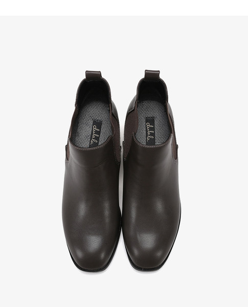 Női alkalmi csizma elasztikus és alacsony vastag sarokkal