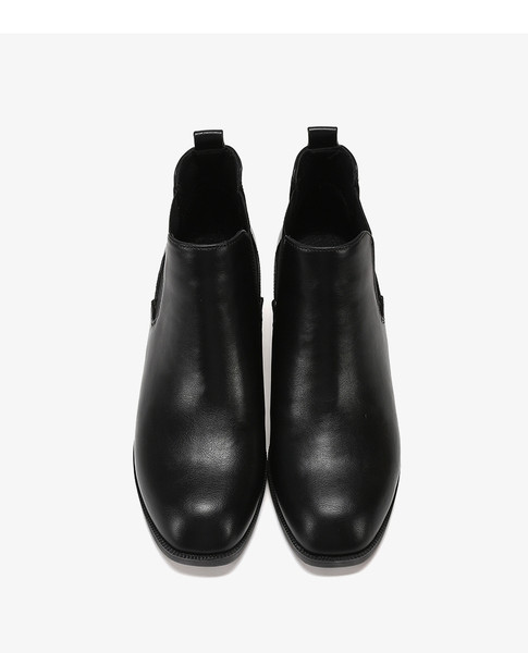 Női alkalmi csizma elasztikus és alacsony vastag sarokkal