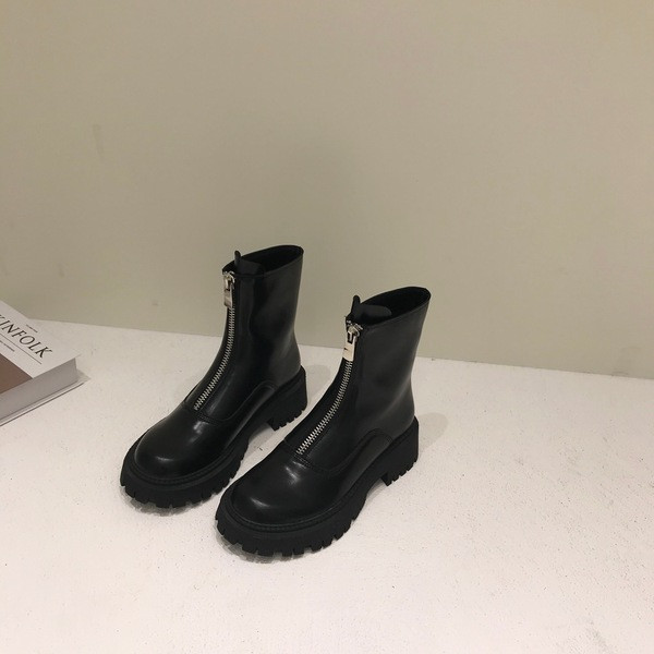 Sieviešu moderni ādas zābaki ar rāvējslēdzēju vai šņorēm