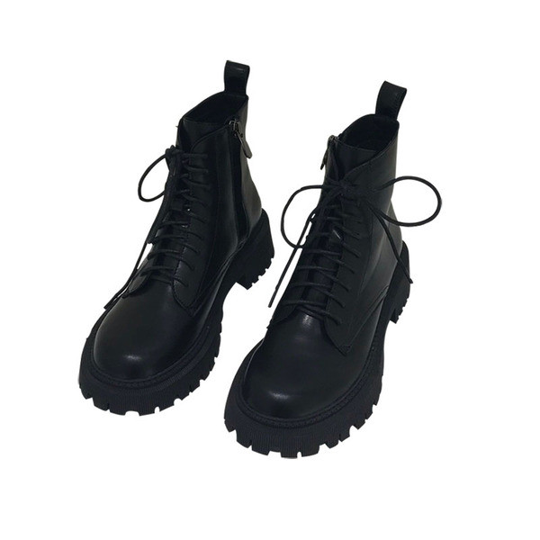 Sieviešu moderni ādas zābaki ar rāvējslēdzēju vai šņorēm