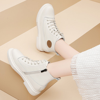 Női csizma öko bőrből, cipzárral - két modell