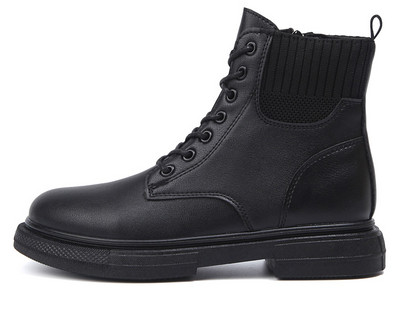 Γυναικείες έκο δερμάτινες μπότες με κορδόνια - διάφορα μοντέλα