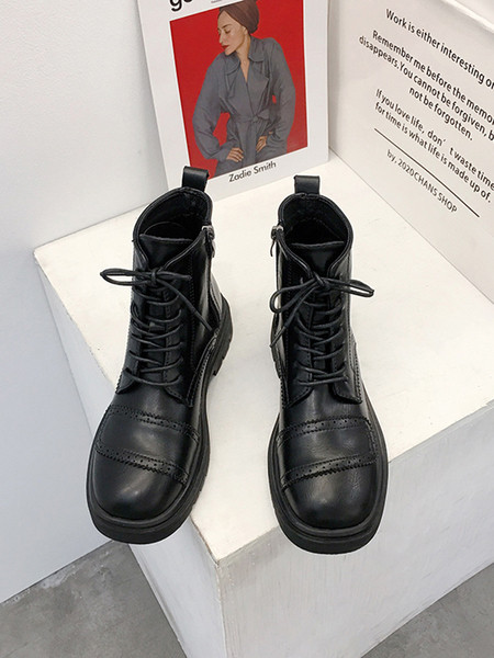 Aktuāli melni sieviešu zābaki no eko ādas