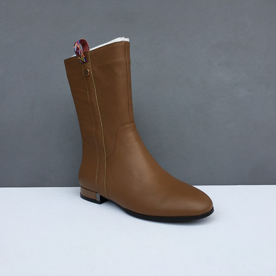 Lapos talpú őszi bőrcsizma