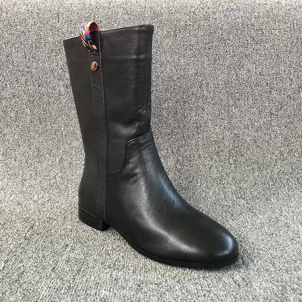 Lapos talpú őszi bőrcsizma