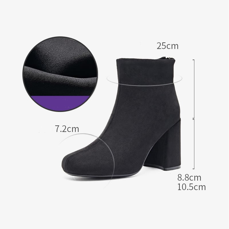 Öko velúrból készült hegyes modell női csizma - többféle modell