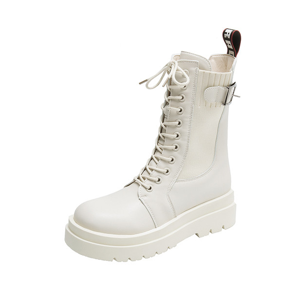 Bőr női modern csizma - két színben