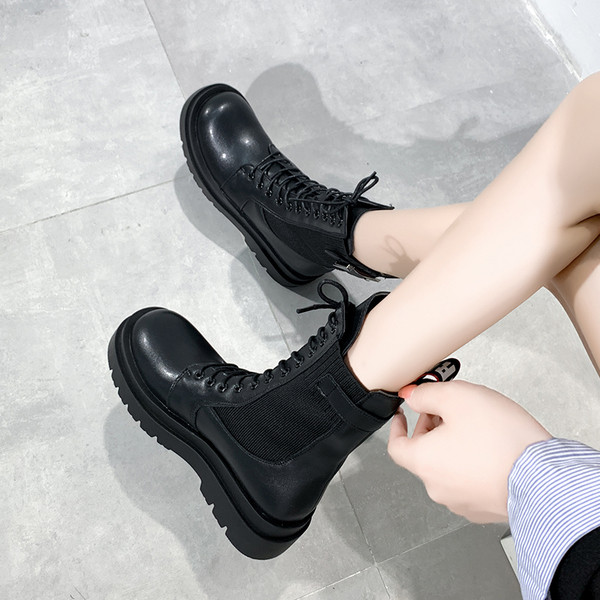 Bőr női modern csizma - két színben