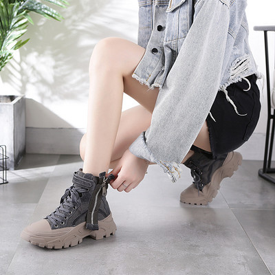 Női alkalmi téli tornacipő durva talppal