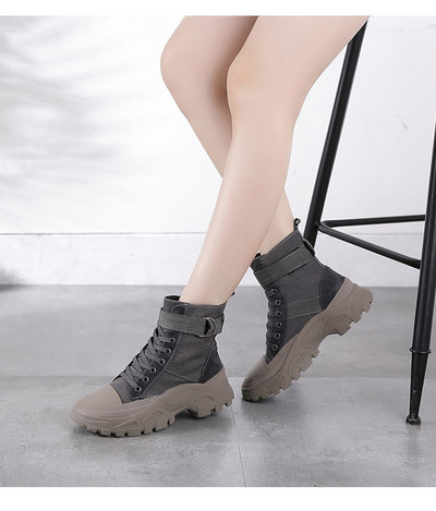 Női alkalmi téli tornacipő durva talppal