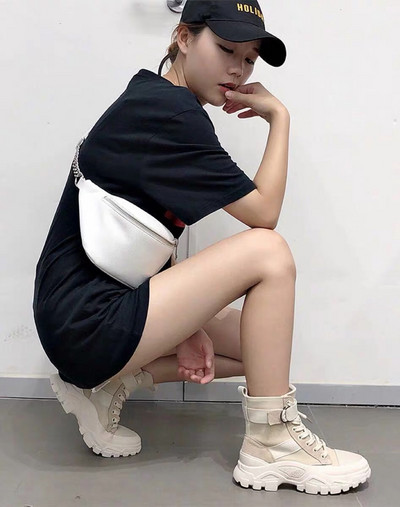 Női alkalmi téli tornacipő durva talppal