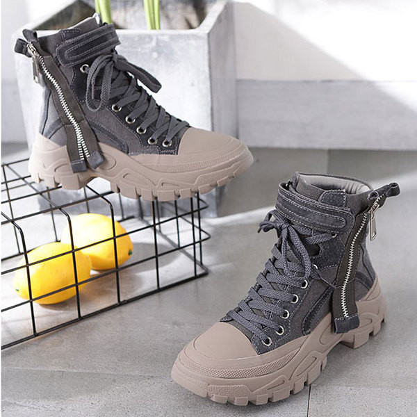 Női alkalmi téli tornacipő durva talppal