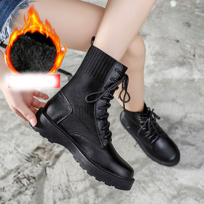 Alkalmi női bőrcsizma puha béléssel és anélkül