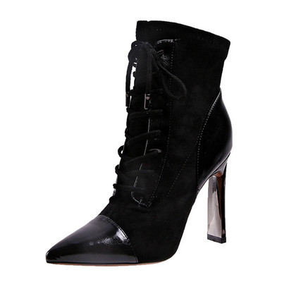 Moodsad naiste terava otsaga saapad kontsa kõrgusega 10 cm